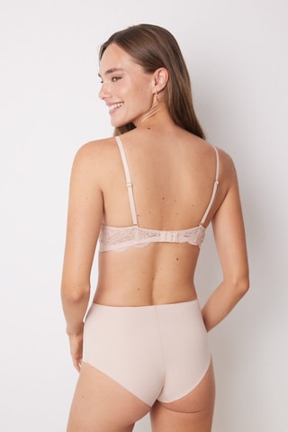 Shorty taille haute - Rose poudré