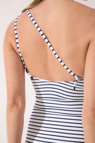 Maillot 1 pièce asymétrique - Blanc