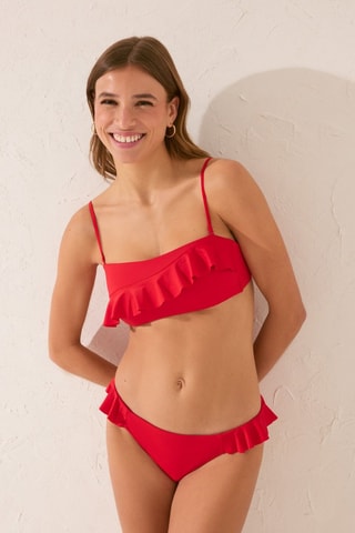 Haut de maillot coques - Rouge