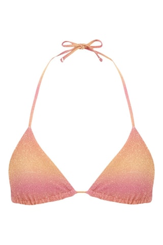 Haut de maillot dip and dye - Saumon et rose