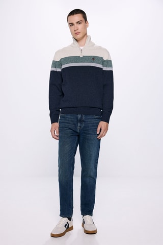 Pull - Bleu marine chiné