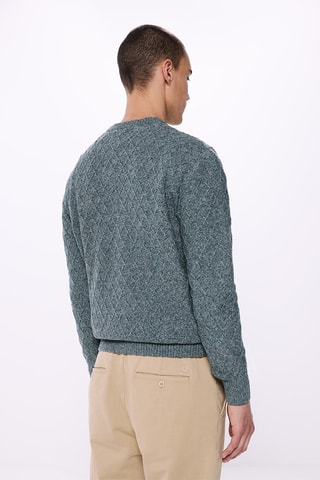 Pull - Bleu canard chiné