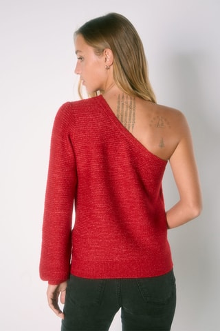 Pull asymétrique - Rouge