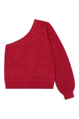 Pull asymétrique - Rouge