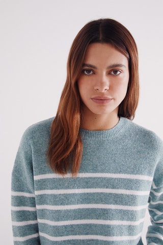 Pull trompe-l’œil - Vert clair