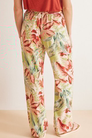 Pantalon taille haute - Rouge