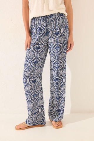 Pantalon - Bleu marine et blanc