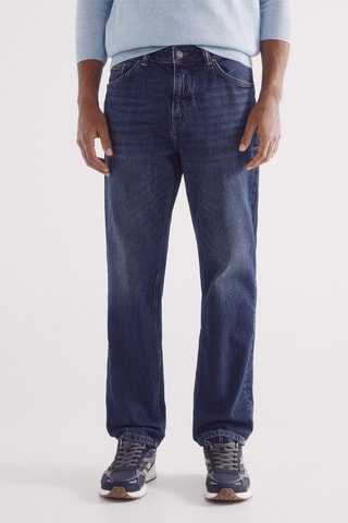 Jean straight - Bleu foncé