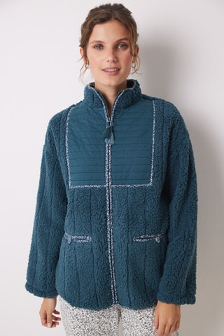 Veste de pyjama - Bleu canard