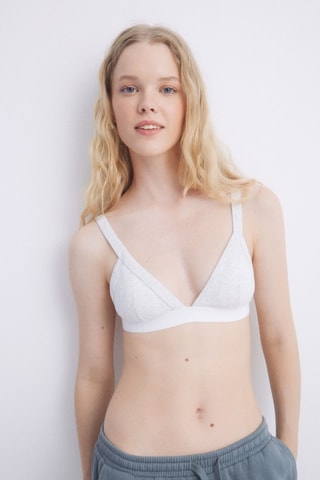 Brassière - Gris clair chiné