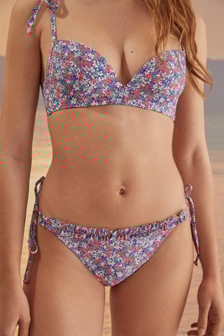 Bas de maillot Fuchsia et écru