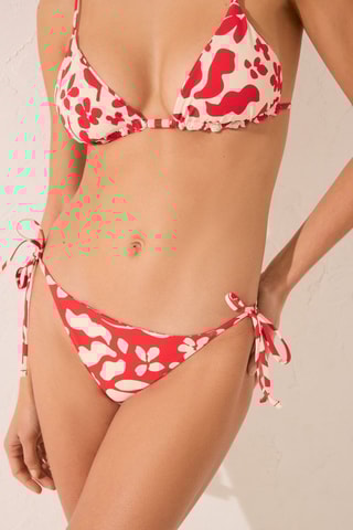 Bas de maillot - Rouge et blanc