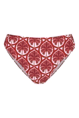 Bas de maillot taille haute - Rouge