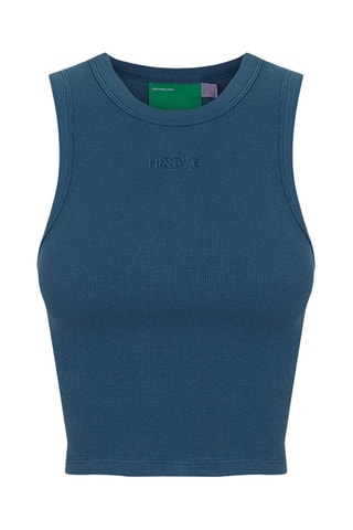 Crop top - Bleu canard