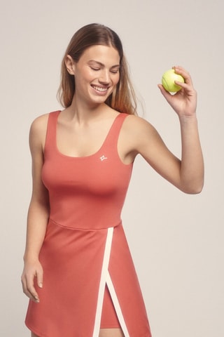 Robe patineuse - Rouge brique