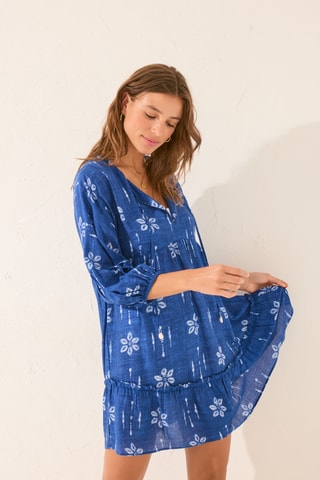 Robe de plage - bleu cobalt