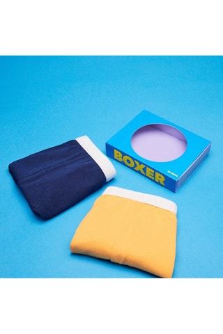 2 boxers - Bleu et jaune