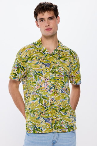 Chemise - Vert et rose