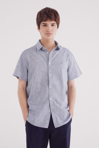 Chemise - Bleu marine chiné