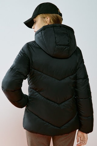 Doudoune à capuche - Noir