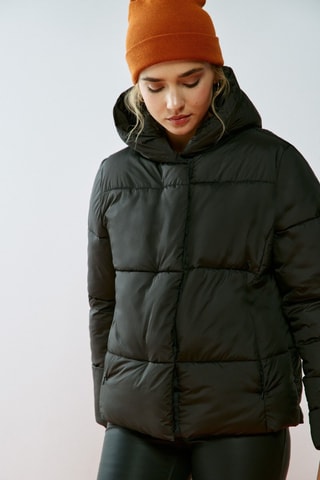 Doudoune à capuche - Noir