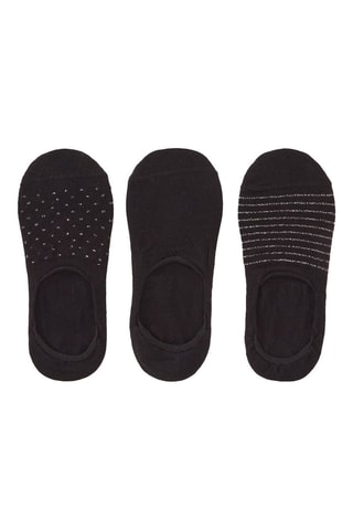 3 paires de socquettes - Noir