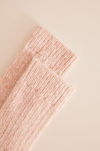 Chaussettes - Rose poudré