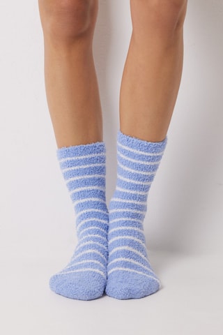 Chaussettes antidérapantes - Ciel et blanc