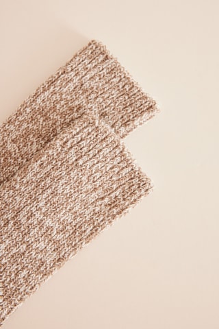 Chaussettes - Marron chiné