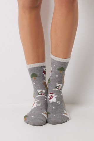 Chaussettes - Gris foncé chiné