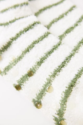 Chaussettes antidérapantes - Blanc et vert clair
