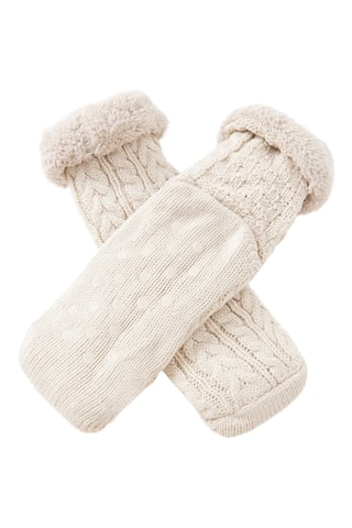 Chaussettes antidérapantes - Beige clair