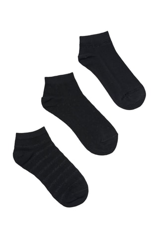 3 paires de socquettes - Noir