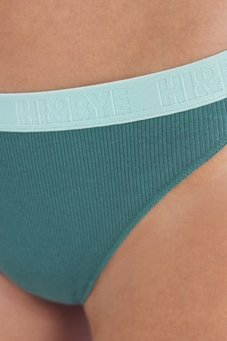 3 culottes - Blanc et vert foncé