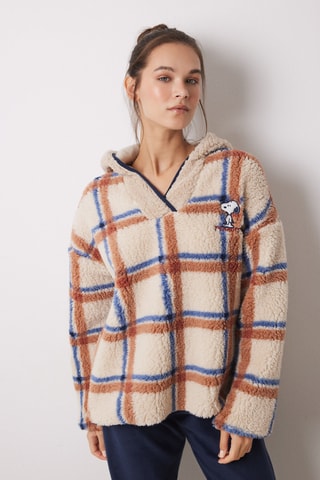 Pyjama Snoopy Snoopy et les Peanuts - Ecru et bleu marine