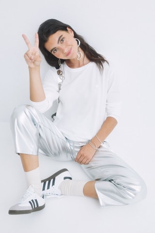 T-shirt - Blanc et argenté