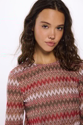 T-shirt - Beige et camel