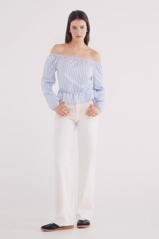 Blouse - Blanc et ciel