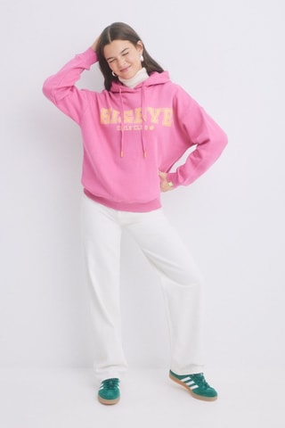 Sweat à capuche - Rose et saumon