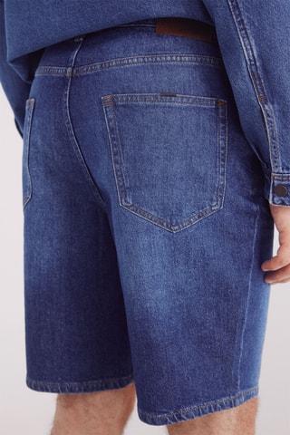 Bermuda en jean - Bleu cobalt