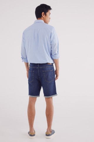 Bermuda en jean - Bleu foncé