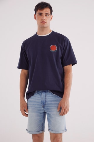 Bermuda en jean - Bleu ciel