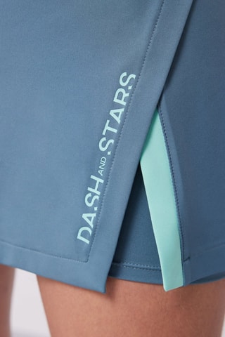 Jupe-short taille haute - Bleu-gris