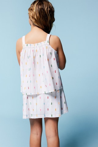 Jupe - Blanc et rose