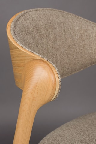 2 chaises en hêtre Babington - 56,5 x 80,5 x 58 cm