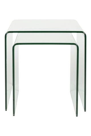 2 tables d'appoint en marbre Vetro - 40 x 45 x 45 cm