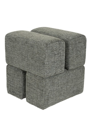 Pouf Stapel - Gris - En polyester