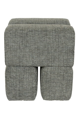 Pouf Stapel - Gris - En polyester