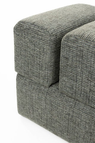 Pouf Stapel - Gris - En polyester