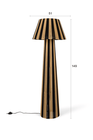 Lampe à poser Stripe it up - Noir